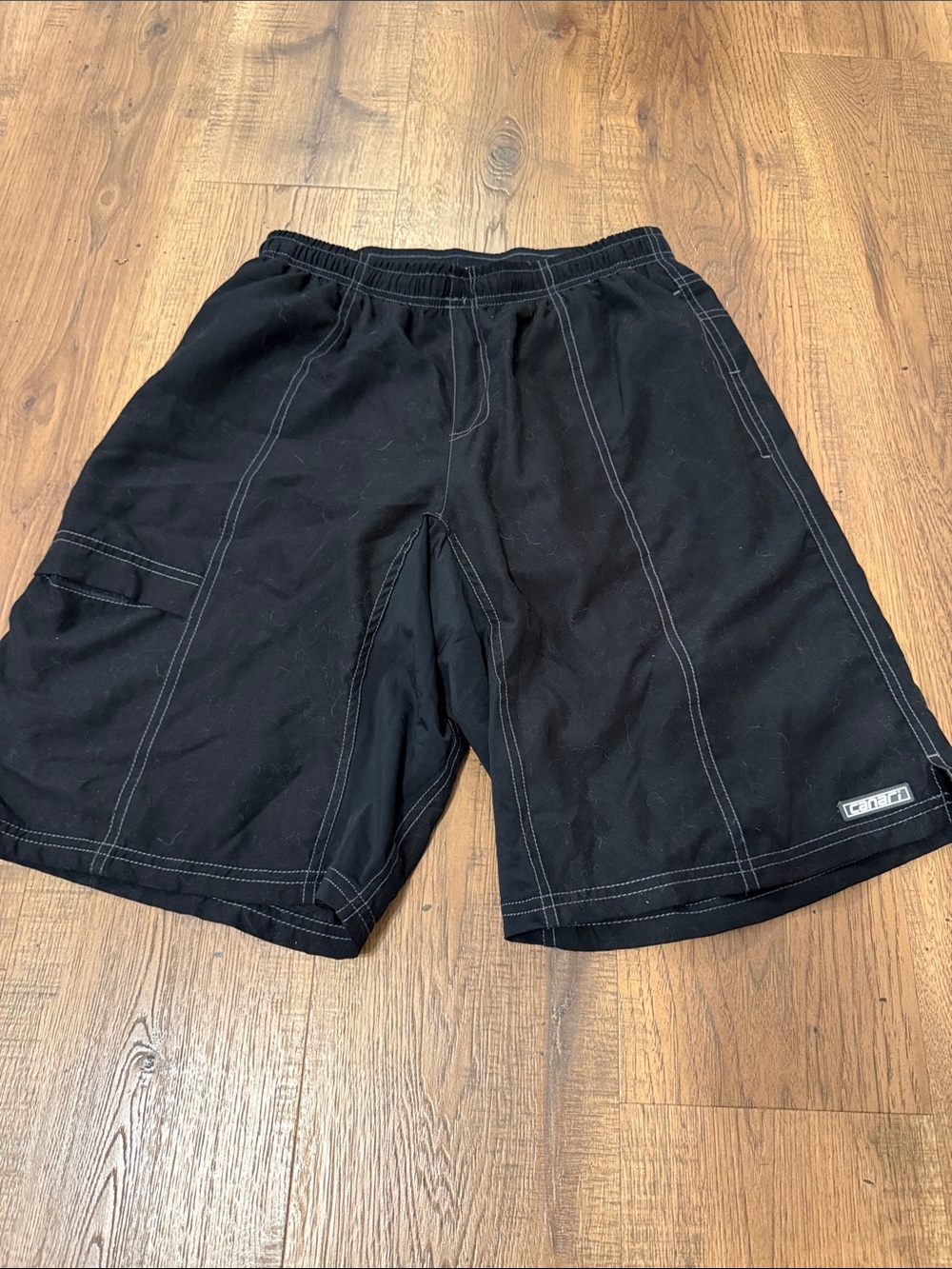 Canari Black Men's Large  Performance Cargo Shorts